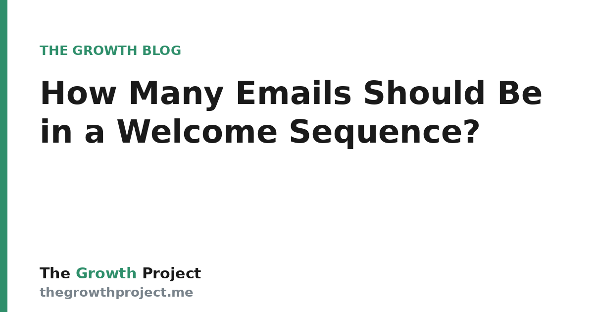 Marketing: How Many Emails Should Be in a Welcome Sequence?