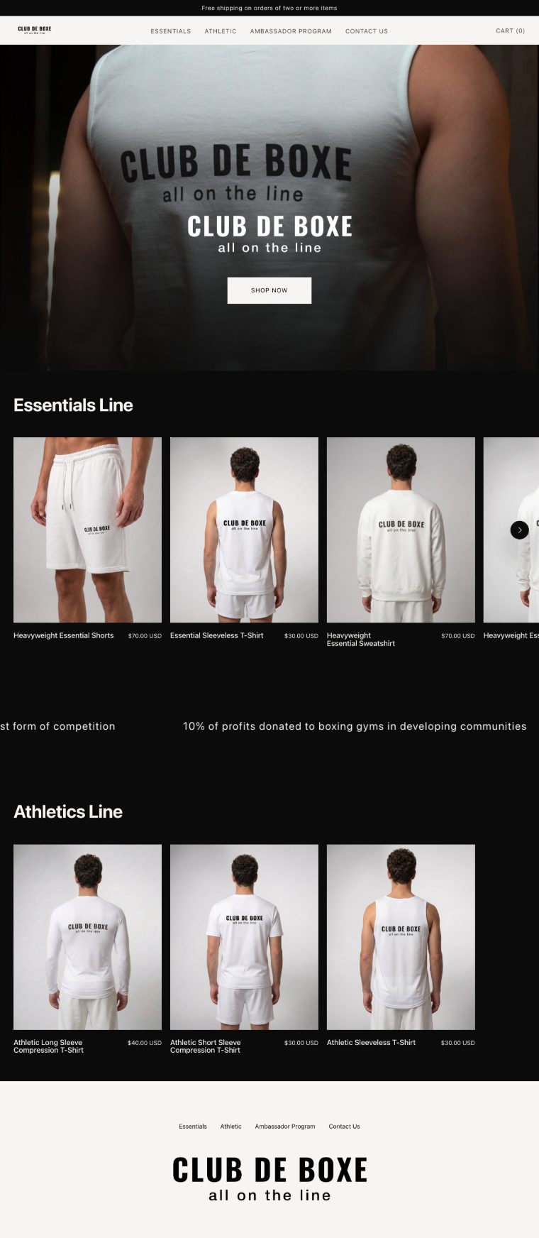Club De Boxe website