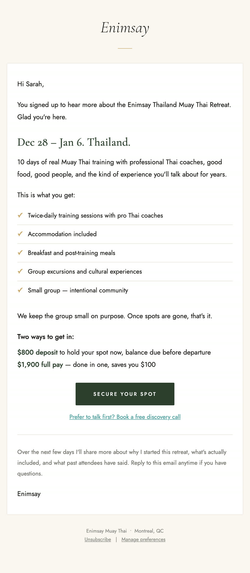 ENIMSAY Email Marketing