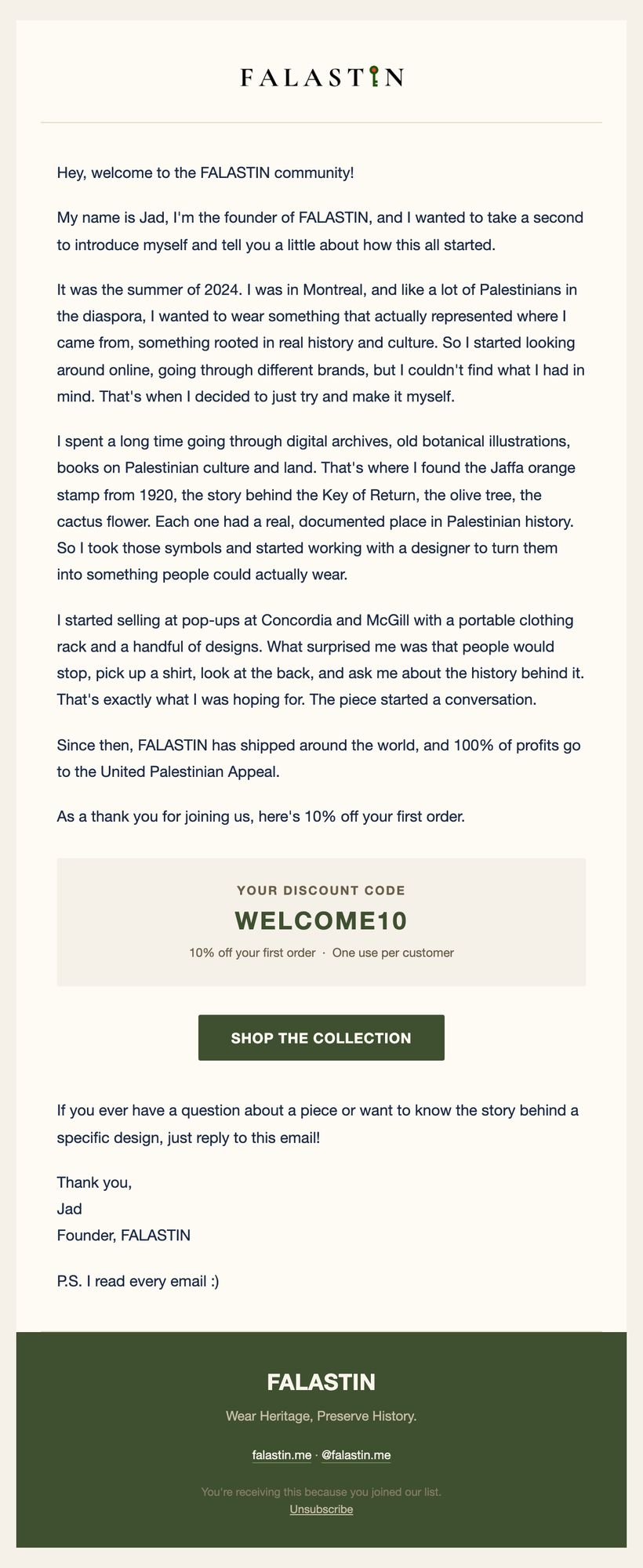 FALASTIN Email Marketing