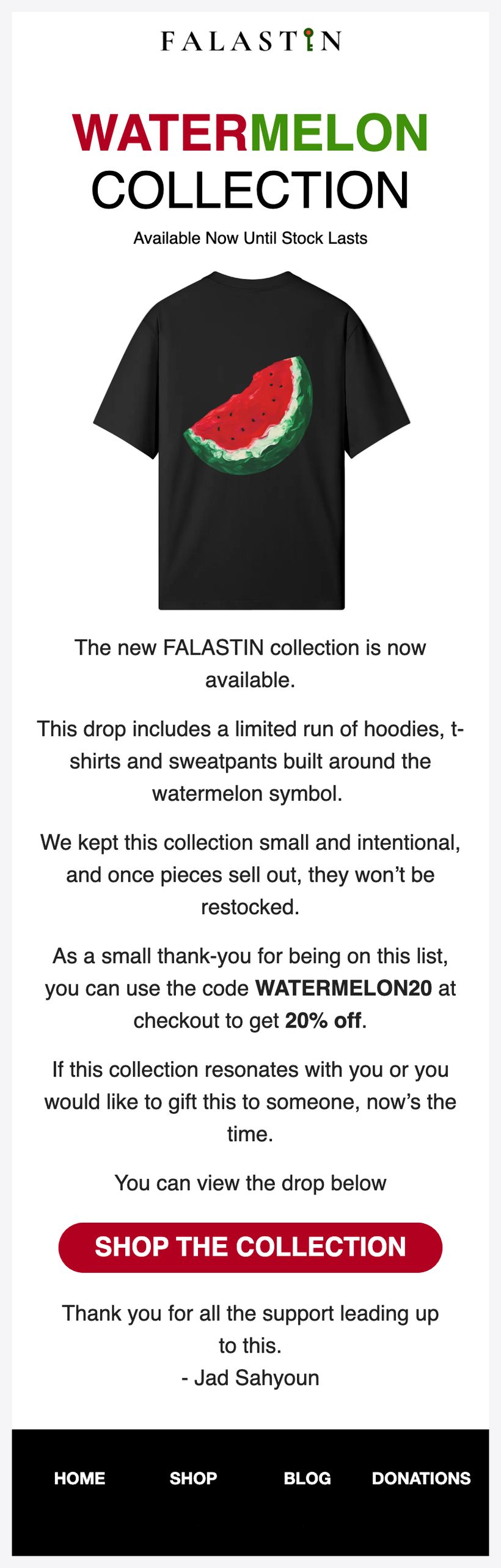 FALASTIN Email Marketing