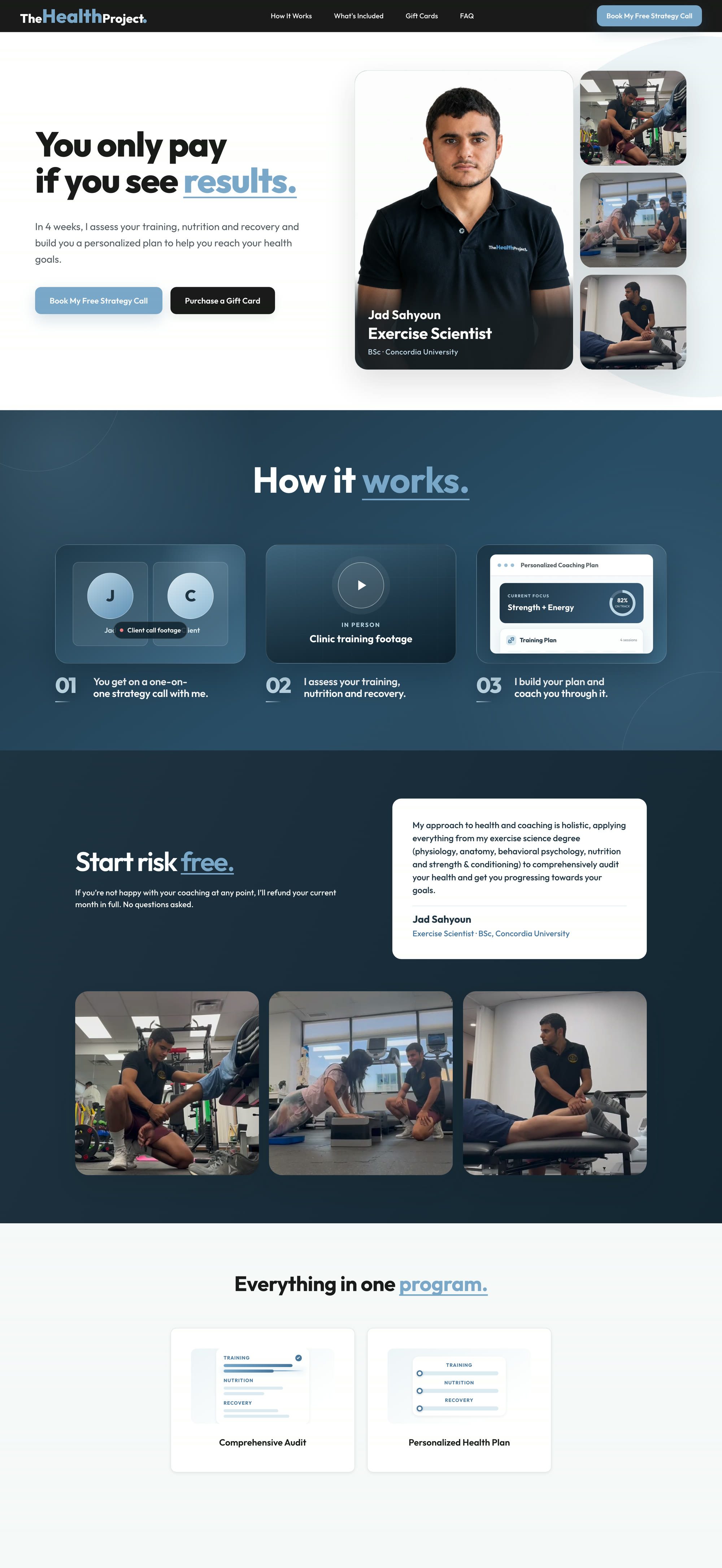 THE HEALTH PROJECT website